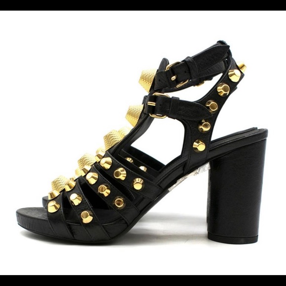 Balenciaga Paris Arena Giant Studded Gladiator Sandals Size 38.5 - Picture 5 of 9